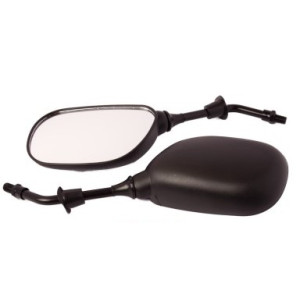 LUSTERKA KOMPLET - M10 PRAWE GWINTY- małe, czarne